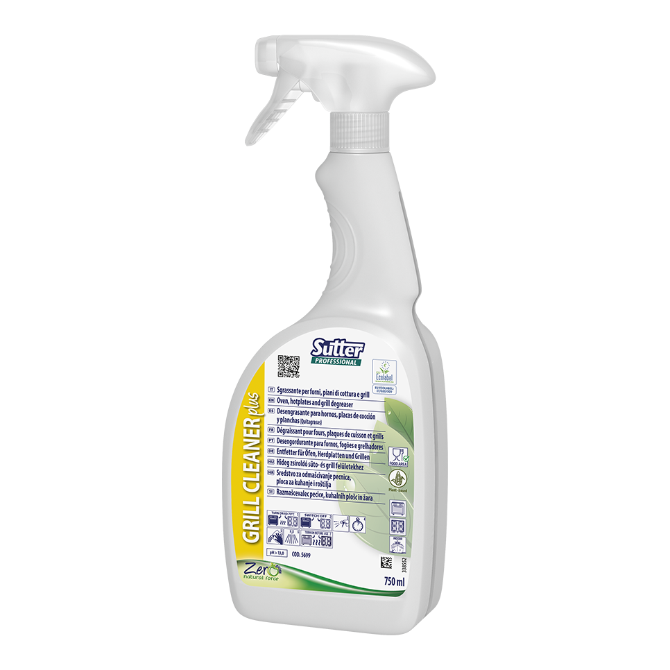 SUTTER Professional 540700 Reiniger & Lufterfrischer – 1000 Ml, Süßer Vanille-Mandel-Duft, Für Alle Abwaschbaren Oberflächen