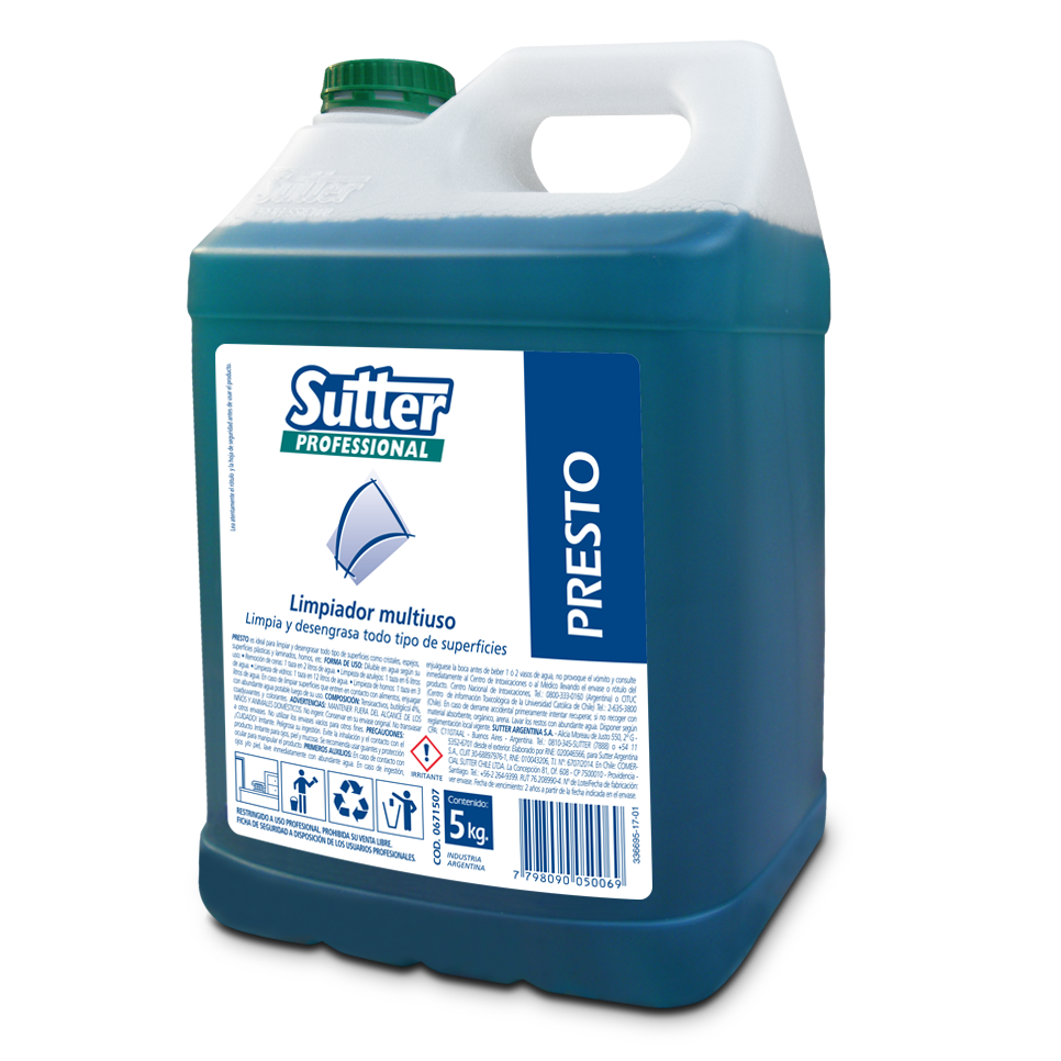 PRESTO Productos Sutter Professional